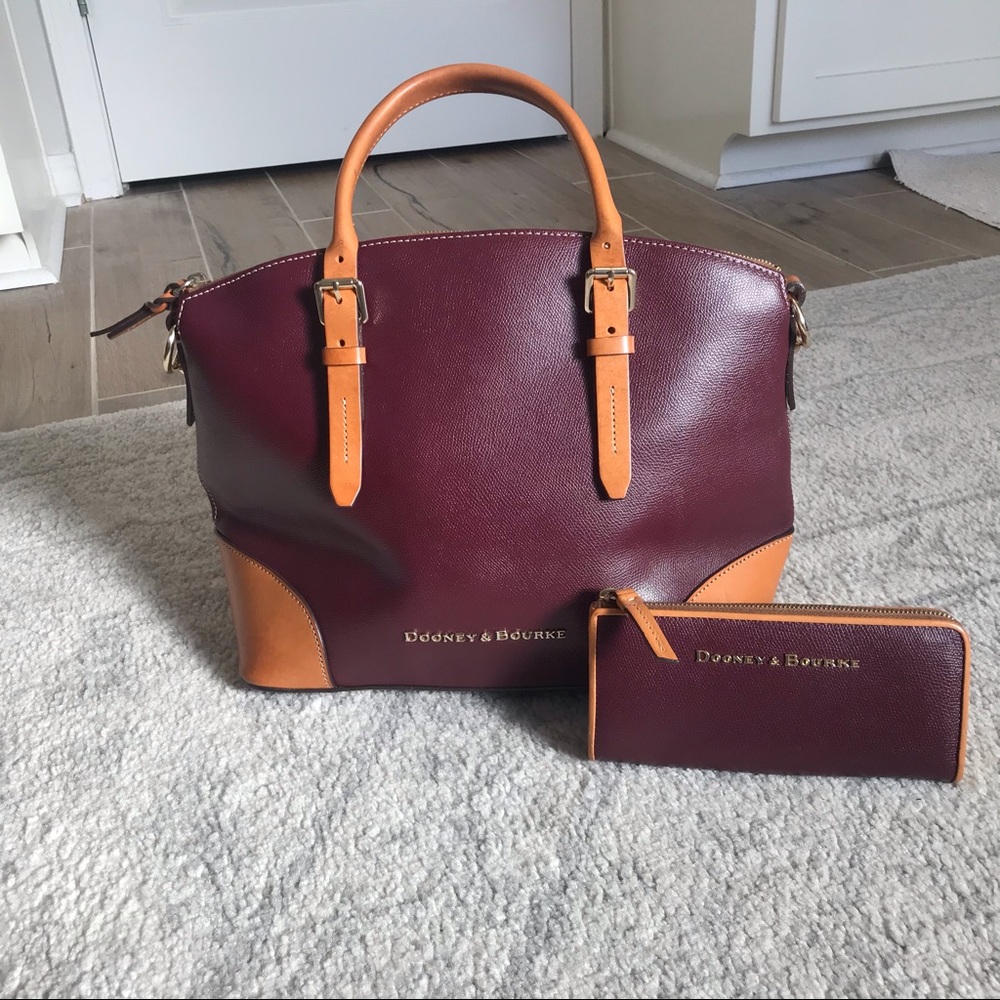 Dooney Bourke Claremont Domed Satchel & Wallet